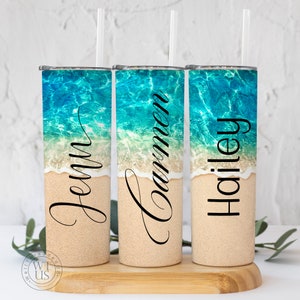 Custom Beach Vacation Tumbler , Personalized Beach Vacation Tumbler , Family vacation tumbler , Girls Trip Tumbler , Summer tumbler