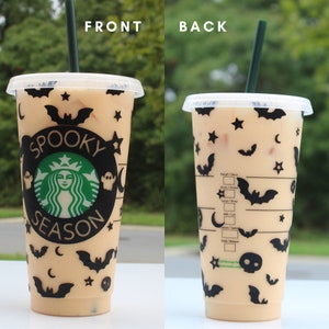 Halloween Starbucks Cup, Fall Starbucks Cup , Spooky Season Starbucks Cup , fall season cup, spooky Starbucks cup , halloween tumbler