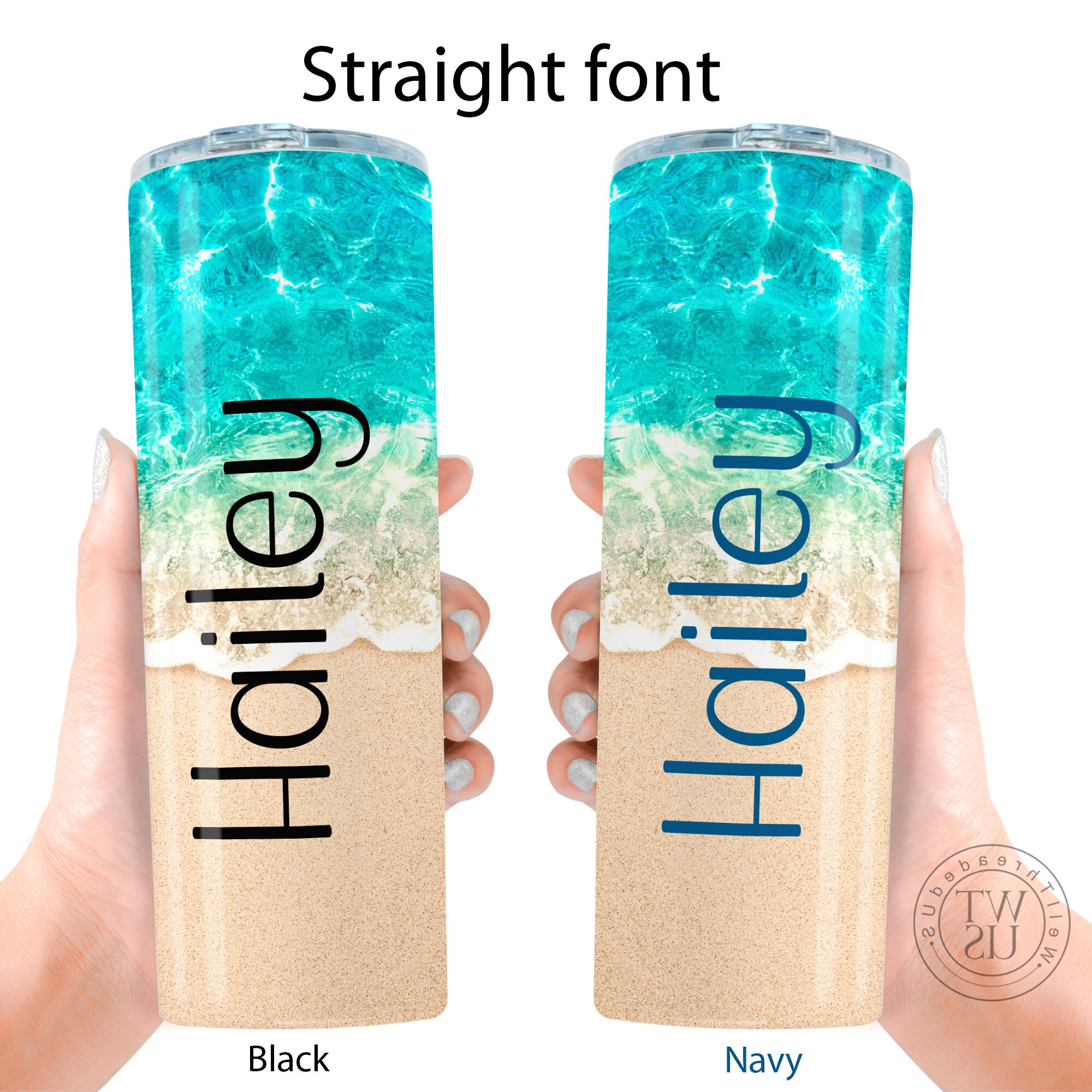 Custom Beach Vacation Tumbler Personalized Beach Vacation Etsy