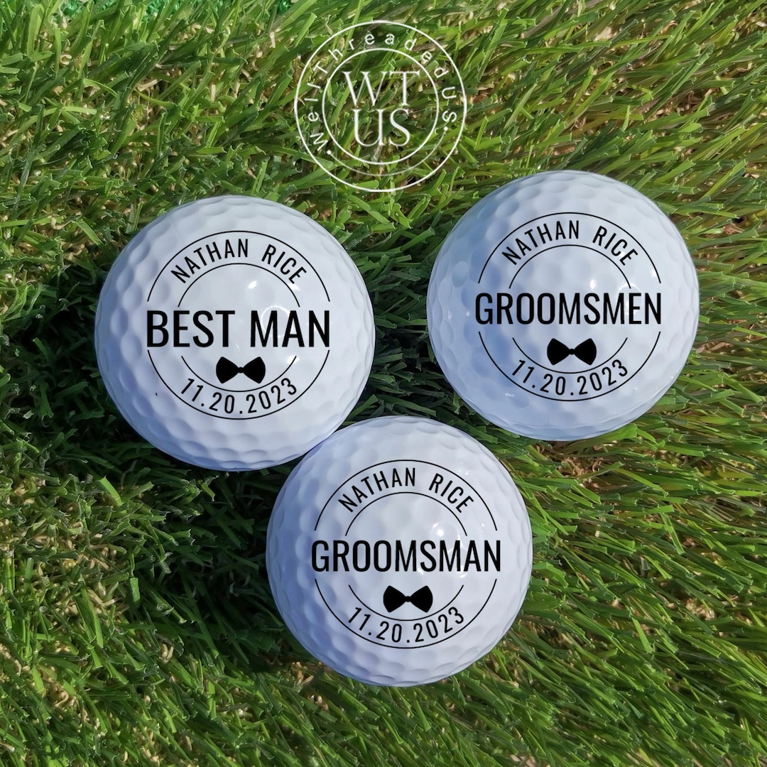Best Man Golf Ball , Custom Groomsman Golf Gift, Best Man Proposal Golf