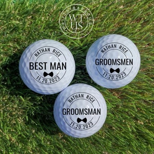 Best Man Golf ball , Custom Groomsman golf gift,  Best Man Proposal Golf ball, Groomsmen Gift, Golf Ball Proposal , Wedding golf ball gift