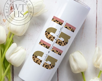 Custom Gigi Tumbler , Personalized Gigi tumbler , gift for Gigi, Mom tumbler , Mothers day gift, Cheetah tumbler