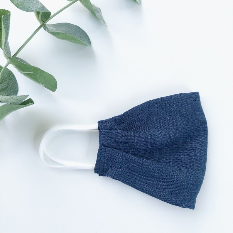 Premium Linen Face Mask One Layer Natural Linen Face Mask Etsy