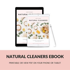 Natural Cleaning Products Recipe Book Ebook With 12 Natural Cleaner Recipes With Essential Oils Plus Labels image 4