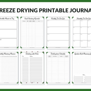 Gardening Planner Printable 15 Sheets 8.5x11 Instant Download PDF for 3 Ring Binder Garden Planner Journal image 3