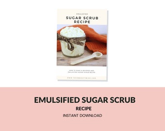 Emulsified Sugar Scrub Recipe Printable Tried and True Recipe to Make Your Own Sugar Scrub