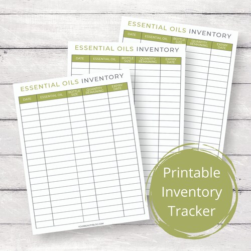 Essential Oil Substitution Chart for Planner Binder Printable - Etsy