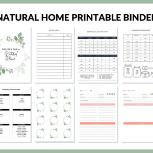 Homesteading Printable Planner for Homesteaders Binder 43 Page PDF 8.5x11 Instant Download Recipe Book Printable Pages Homesteading image 4