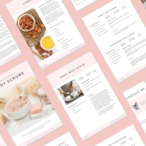 Body Scrubs Printable Recipe Ebook 30 Easy Sugar Scrubs and Salt Scrub ...