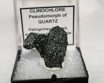 Clinoclore pseudomorph of Quartz Thumbnail Specimen