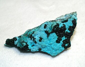 Malachite crystals on Chrysocolla