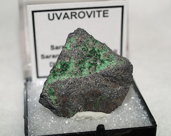 Uvarovite Garnet Thumbnail Specimen