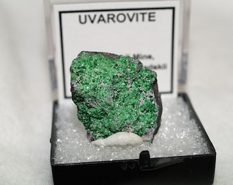 Uvarovite Garnet Thumbnail Specimen