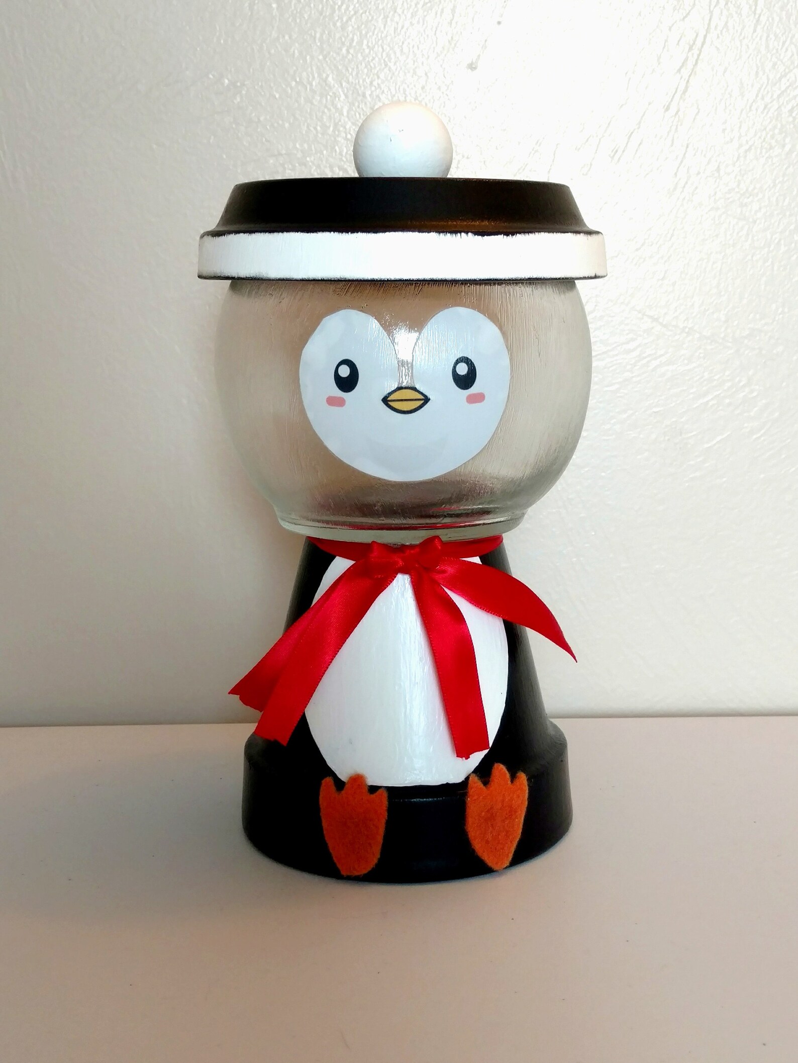Penguin Candy Dish Etsy