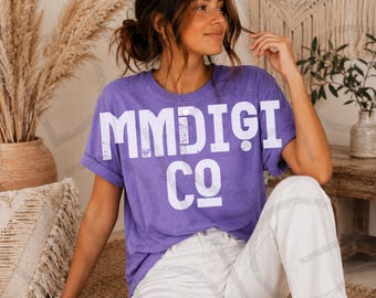 Bella Canvas 3001 Heather Team Purple shirt Mockup, Boho TShirt Digital Download