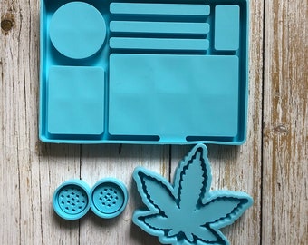 Maple Leaf Tray Resin Mold Rolling Tray Resin Mold,Sturdy Silicone Tray Molds for DIY Jewelry Casting Trinkets Storage,Rolling Tray Molds for Epoxy Resin,DIY Jewelry Holder,Home Decoration