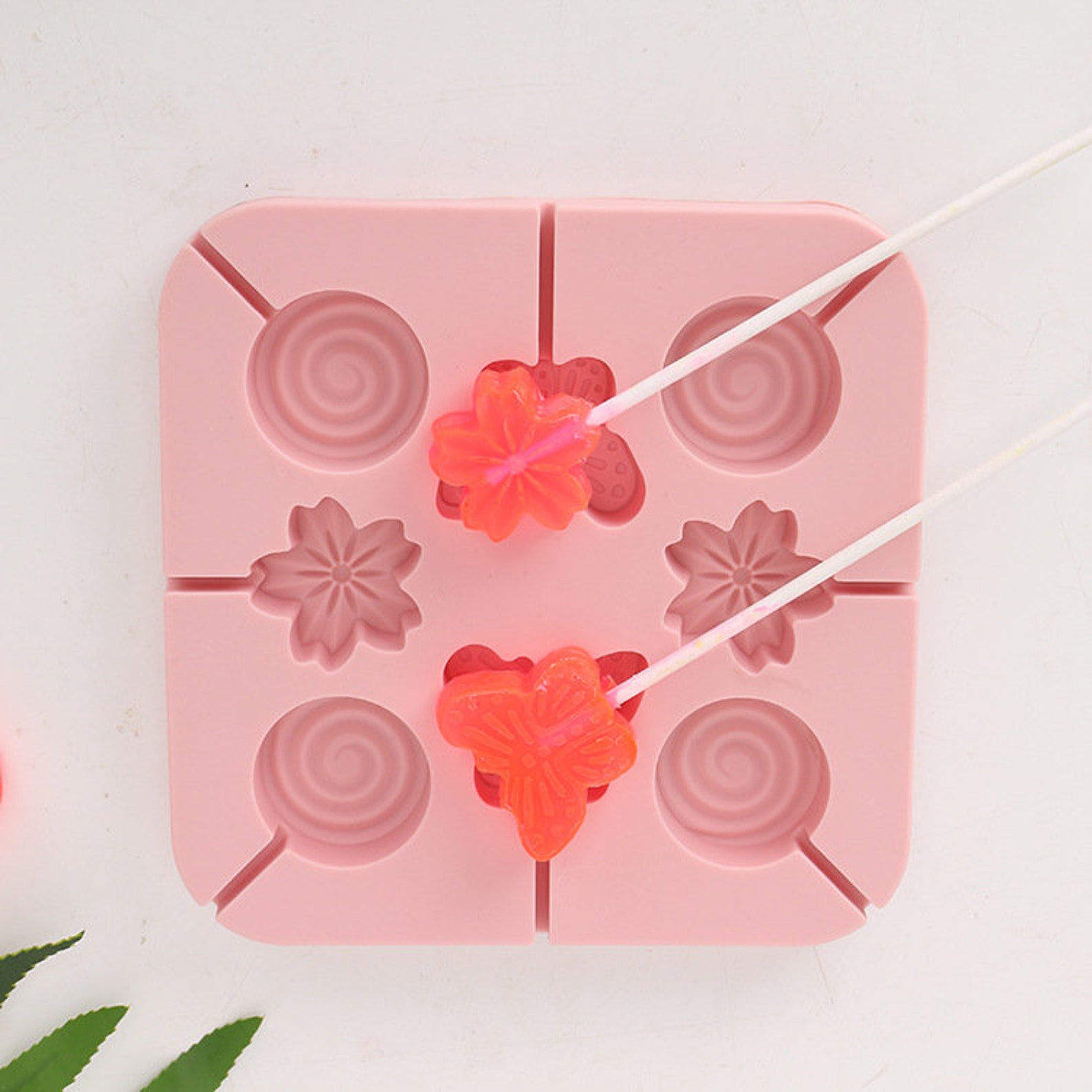 Lollipop Mold Hard Candy Silicone Molds Butterfly Paw Etsy