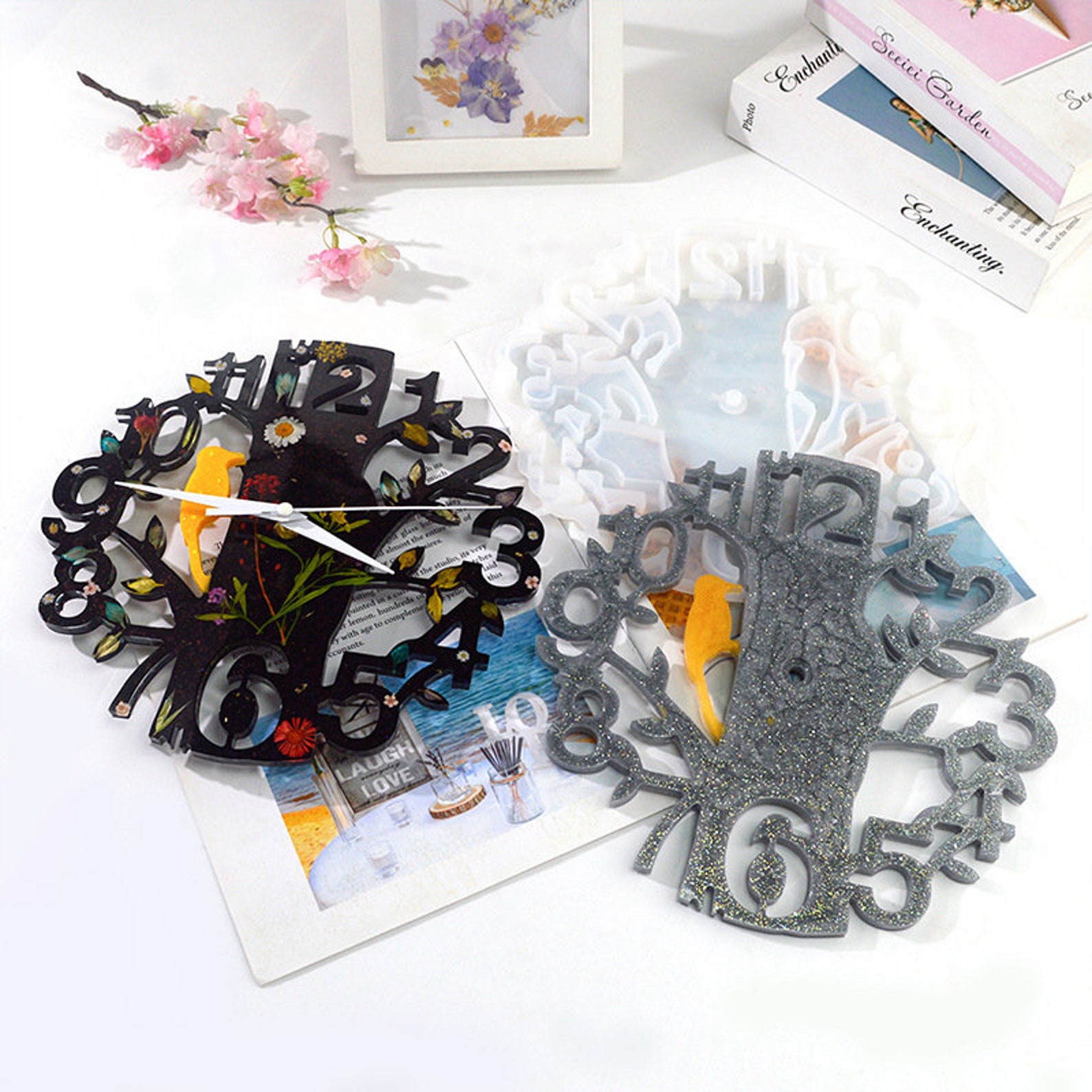 Resin Clock Molds with Clock Hardware CLASSIC NUMBER CLOCK Etsy