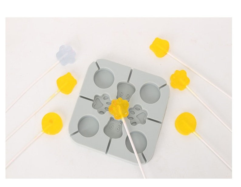 Lollipop Mold Hard Candy Silicone Molds Butterfly Paw Etsy