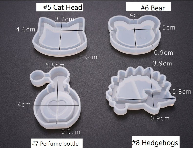 Silicone Shaker Molds for Jewelry Keychain Pendant Epoxy Etsy