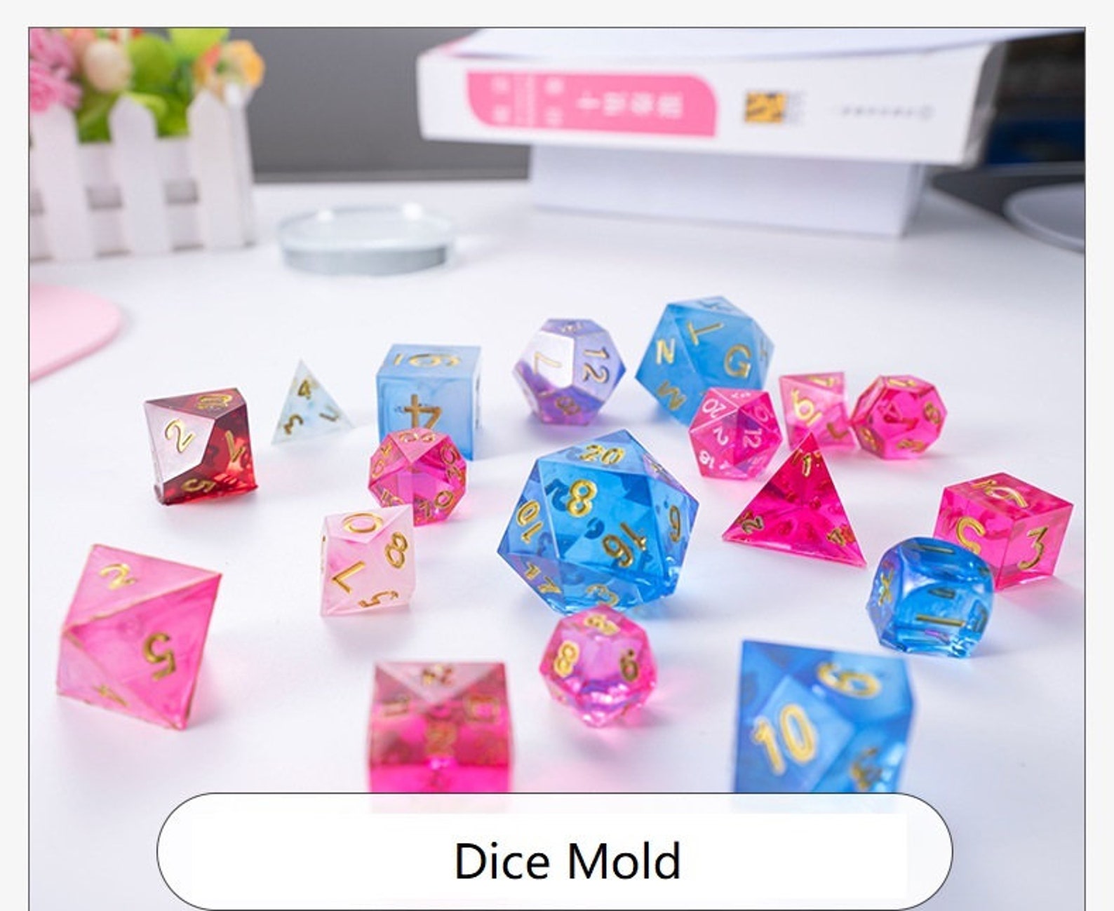 Silicone DND Dice Mold Resin Dice Moulds TRPG Dice Mold for Etsy
