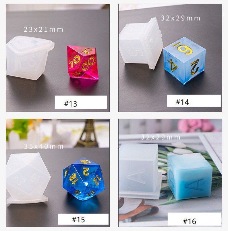 Silicone DND Dice Mold Resin Dice Moulds TRPG Dice Mold for Etsy