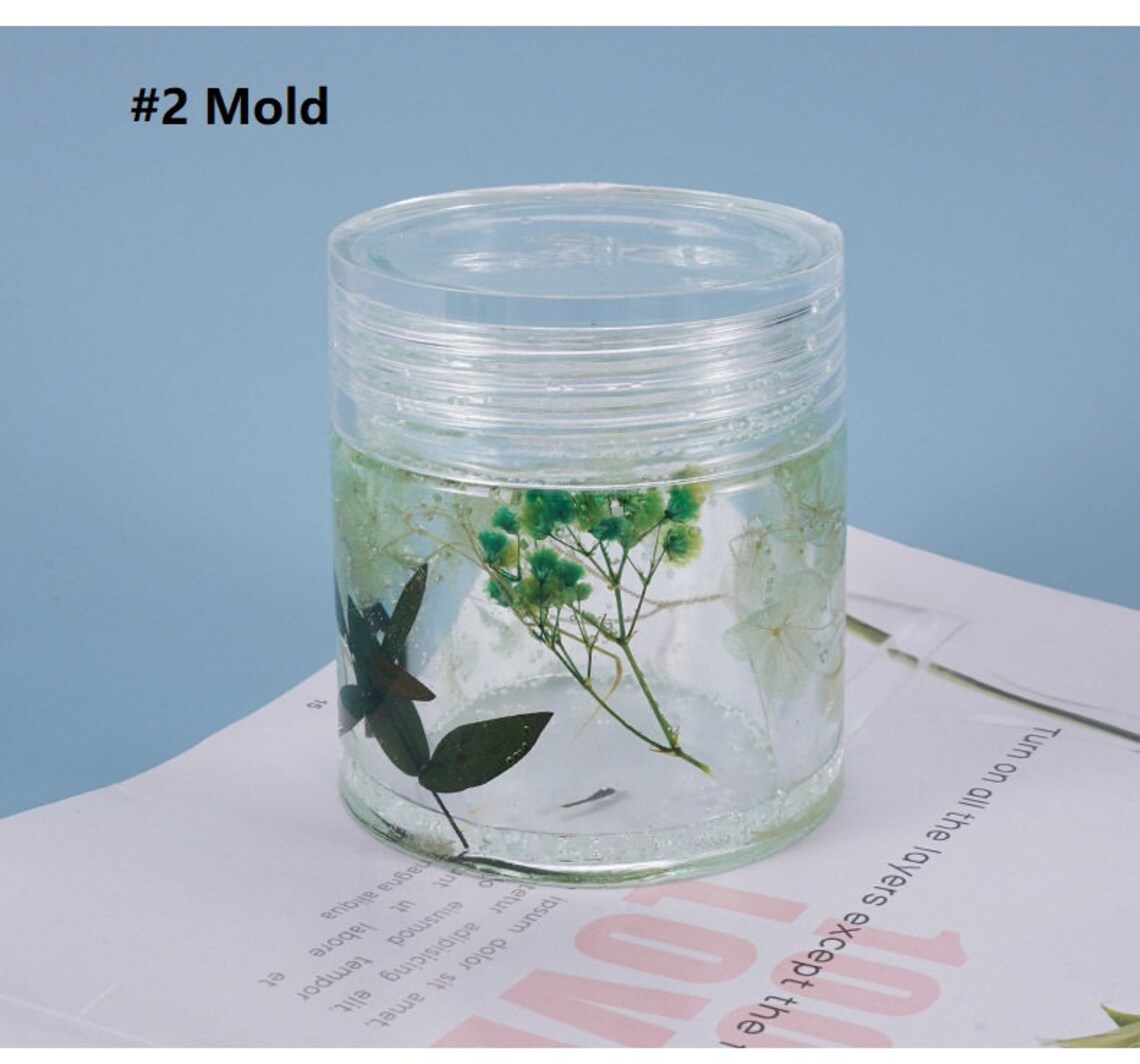 Resin Jar Mold Silicone Storage Bottle Molds Jewerely Canister Etsy