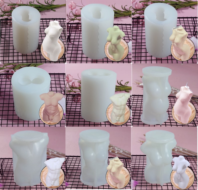 3D Candle Molds Female Male Pregnant Men Body Mold for Candle Etsy