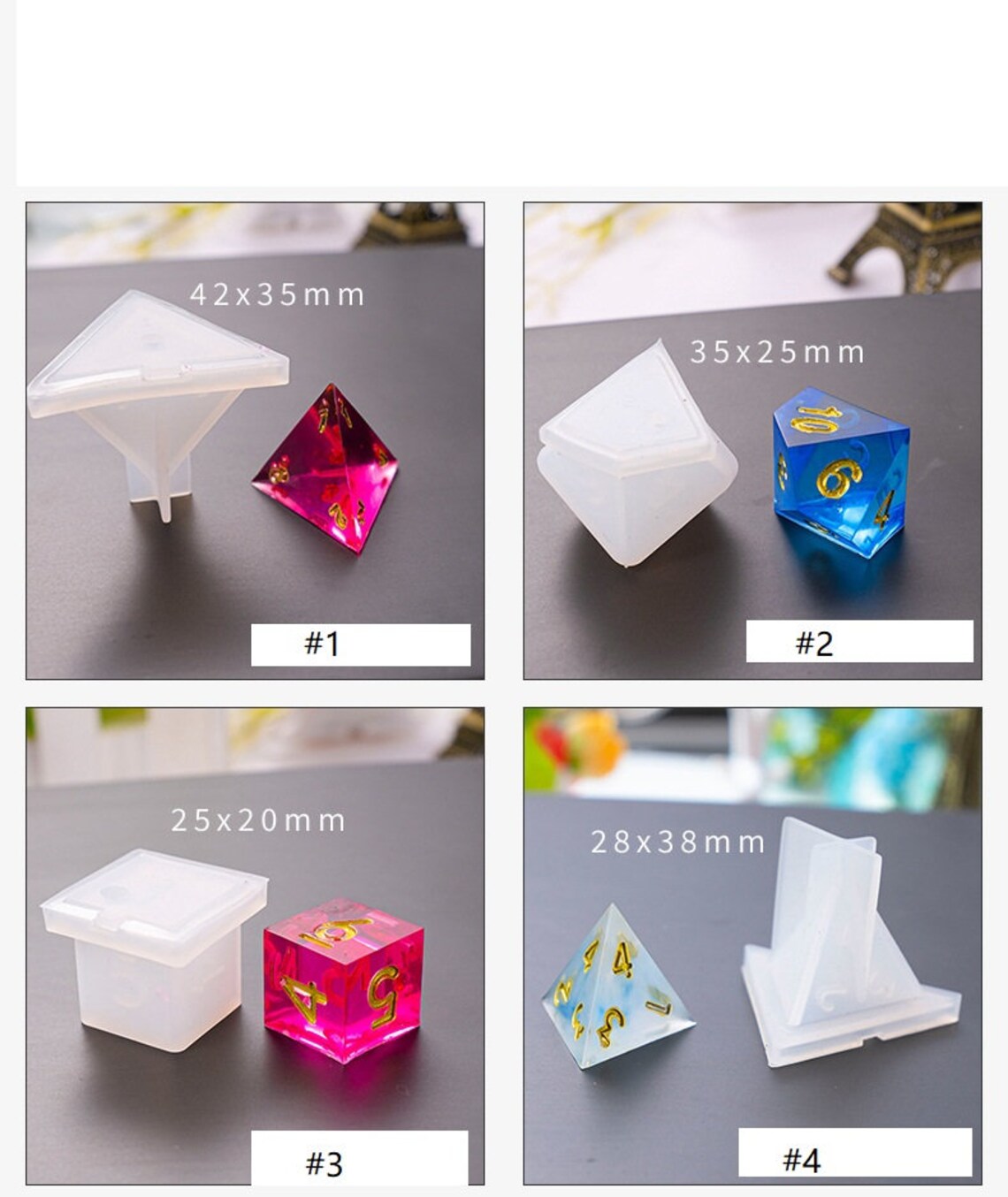 Silicone DND Dice mold Resin Dice Moulds TRPG Dice Mold For Etsy