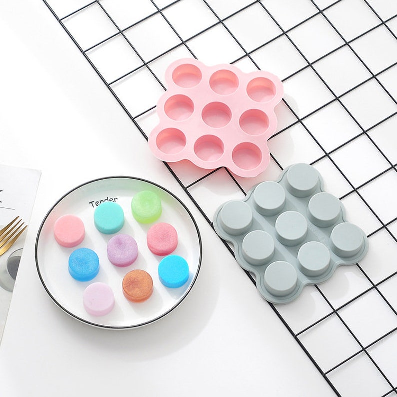 Silicone Round Circle Mold 9 Circles Silicone Mold Circular Etsy