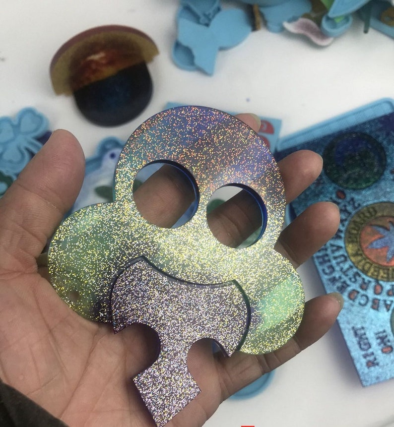 Resin Self Defense Keychain Mold Knuckle Unicorn Cow Fox Owl Etsy