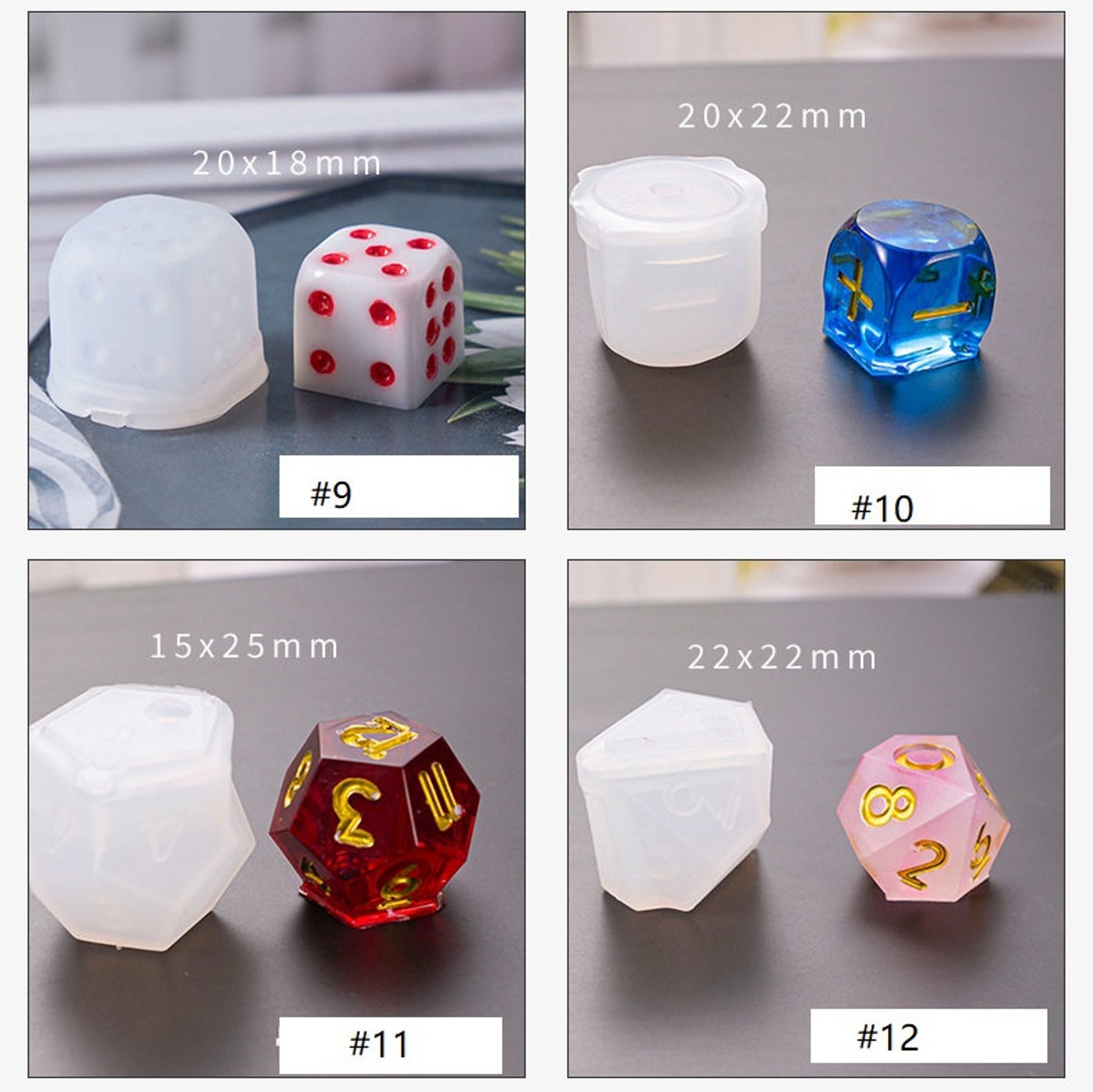 Silicone DND Dice Mold Resin Dice Moulds TRPG Dice Mold for Etsy