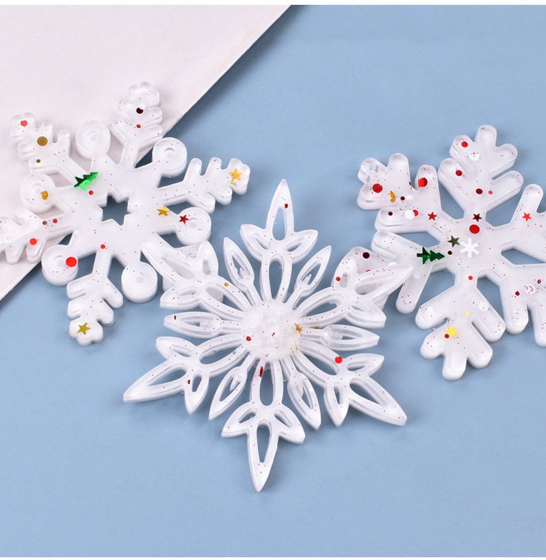 Ornament Mold Silicone Snowflake Molds Holiday Snow for Epoxy | Etsy
