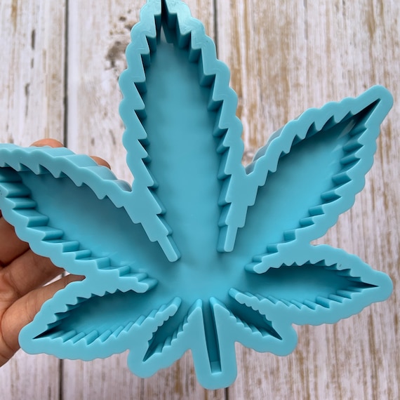 Silicone MARIJUANA WEED Leaf Mold for Resin Coaster Molds Etsy