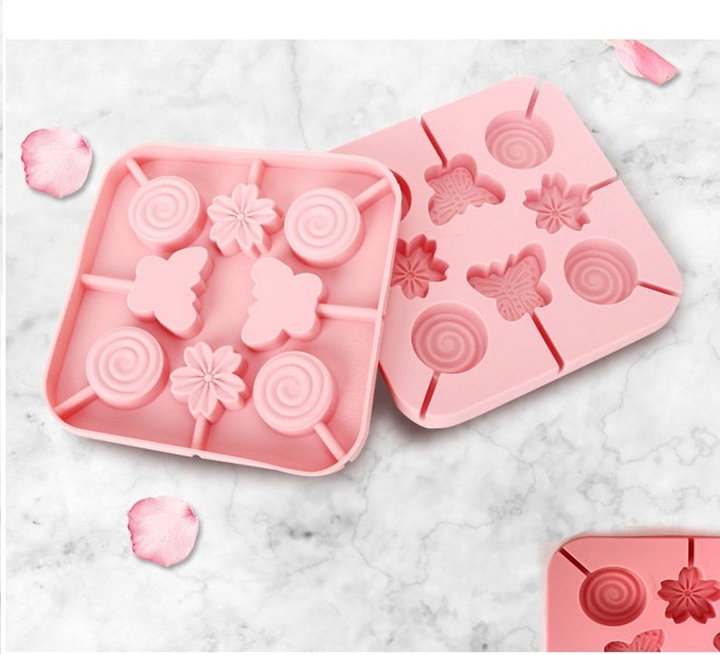 Lollipop Mold Hard Candy Silicone Molds Butterfly Paw Etsy