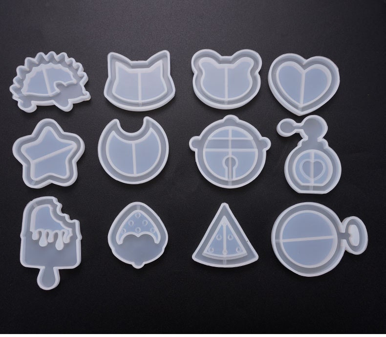 Silicone Shaker Molds for Jewelry Keychain Pendant Epoxy Etsy