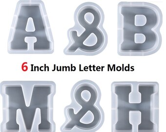 Large Alphabet Resin Casting Silicone Mold Concrete Cake Fondant Baking Supply Large Alphabet Resin Casting Silicone Mold Concrete Cake Fondant Baking Supply