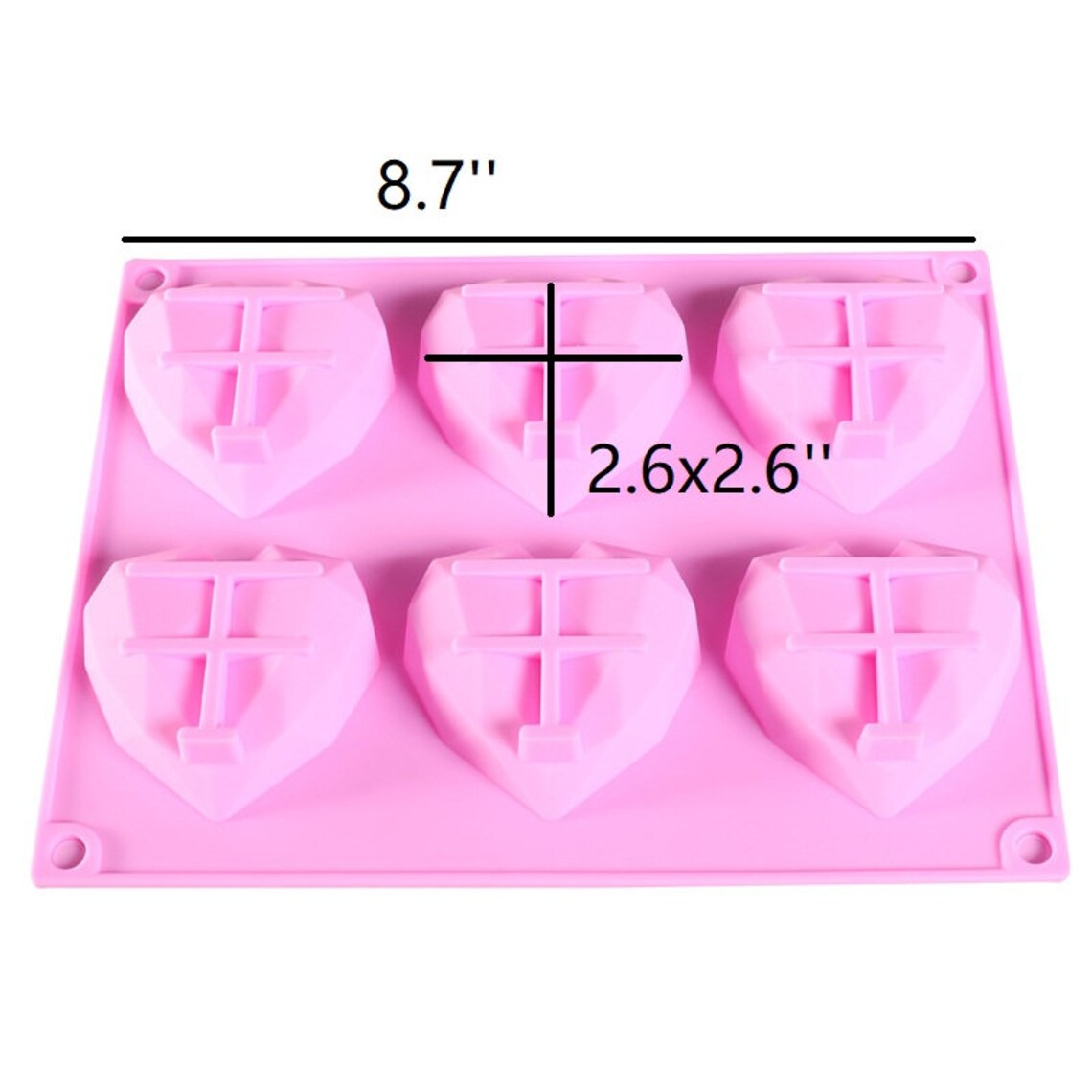 breakable heart silicone mold