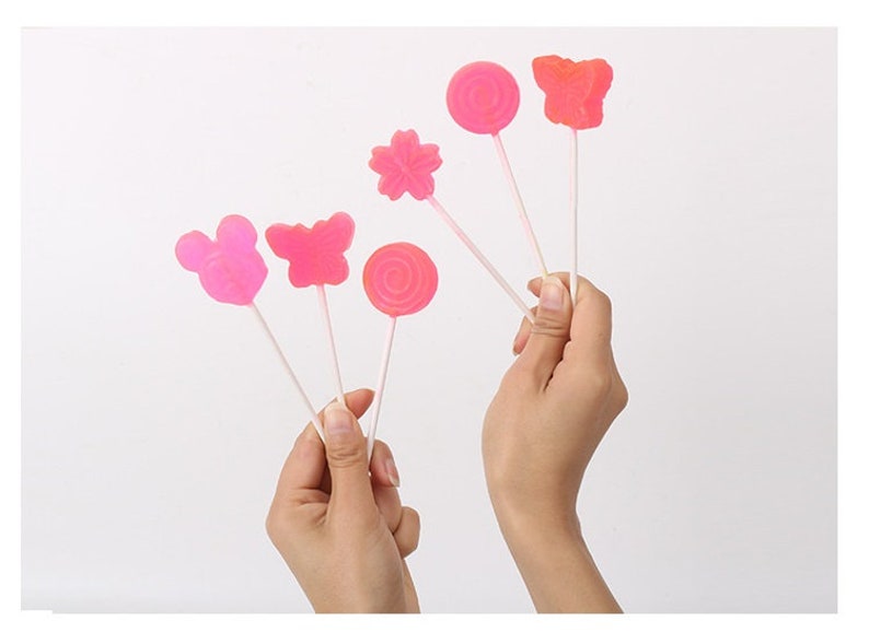 Lollipop Mold Hard Candy Silicone Molds Butterfly Paw Etsy