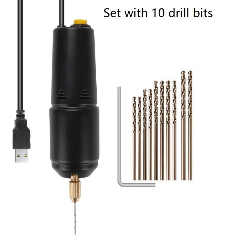 Full Set Resin Drill Set with 10 drill Bits Pin Vise Electric Etsy