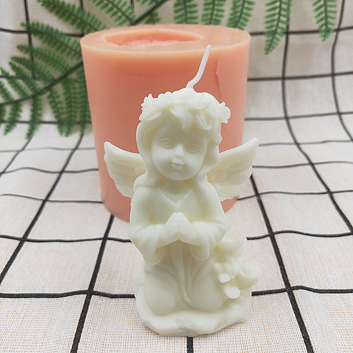 3D Prayer little Angel Candle Mold Fairy Girl Aroma Candle Etsy