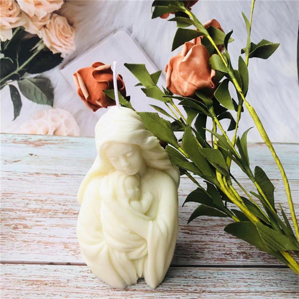 3D Body candle moldsilicone mother and baby candle Etsy