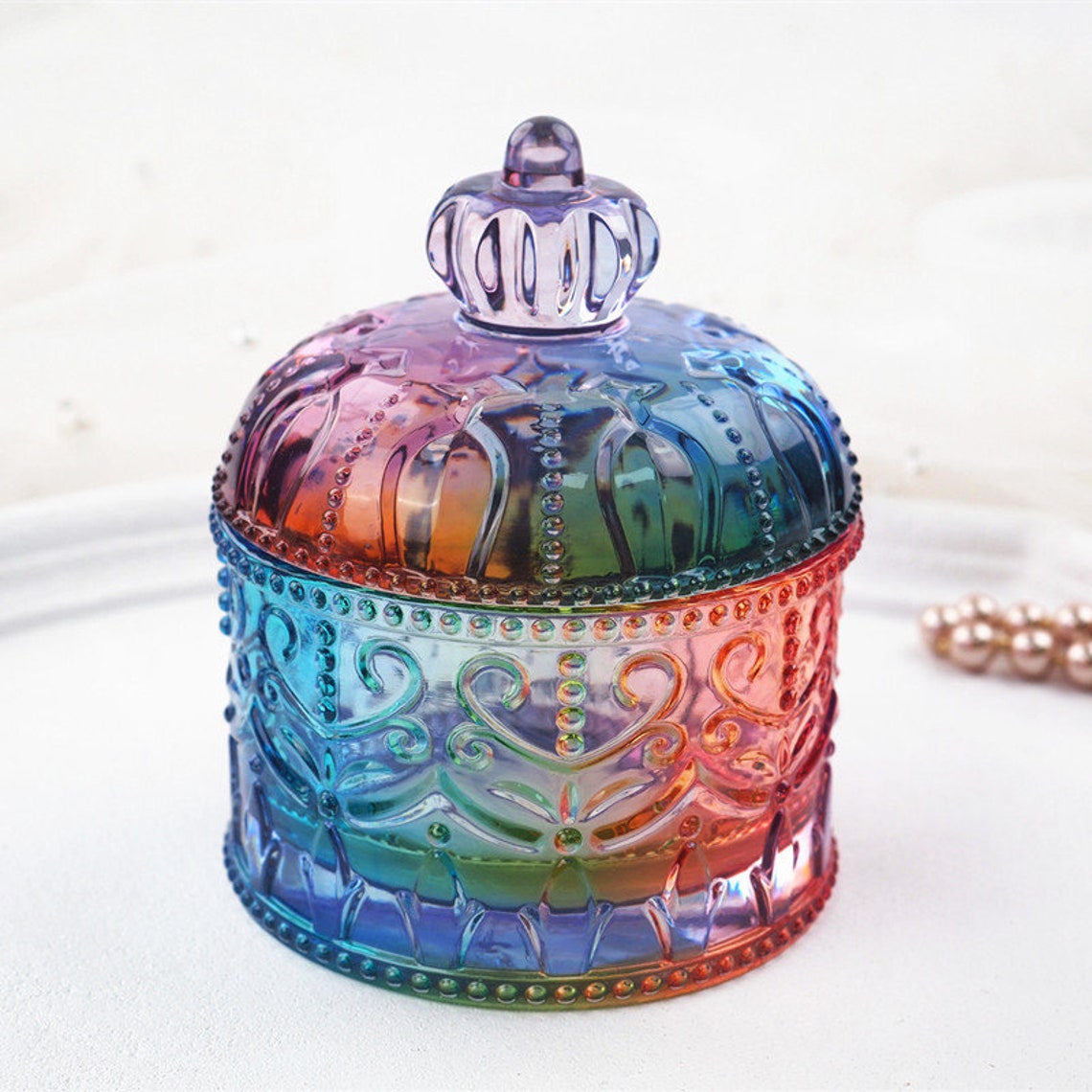 Resin Jar Bottle With Lid Mold Silicone Storage Box Molds Set Etsy