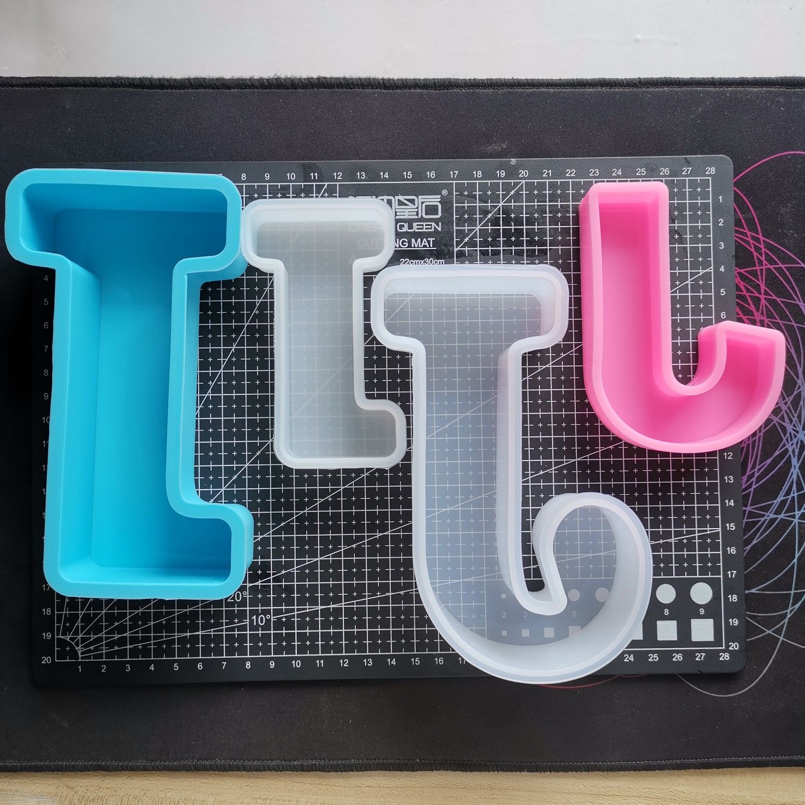 4 Style Jumbo 4 6'' inch Huge Alphabet Mold Etsy