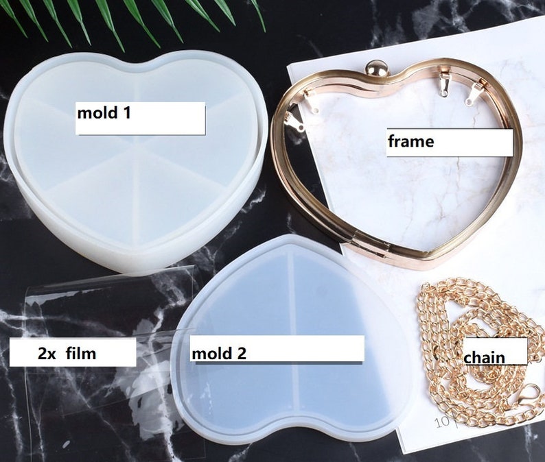 Silicone Clutch Purse Wallet Bag Mold Set For Resin Epoxy Etsy