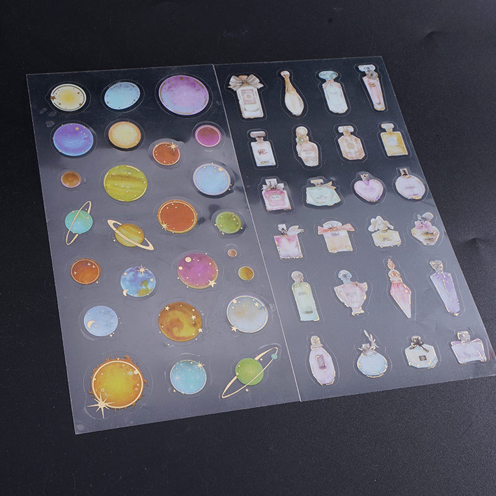 Tranparent Stickers for Silicon Mold Gold Image for Resin Etsy