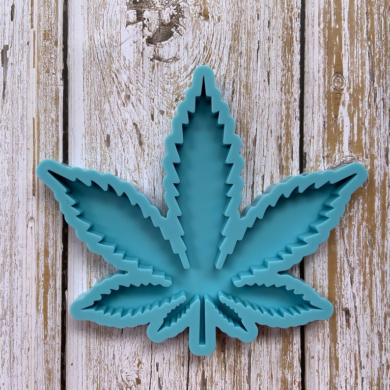 Silicone MARIJUANA WEED Leaf Mold for Resin Coaster Molds Etsy