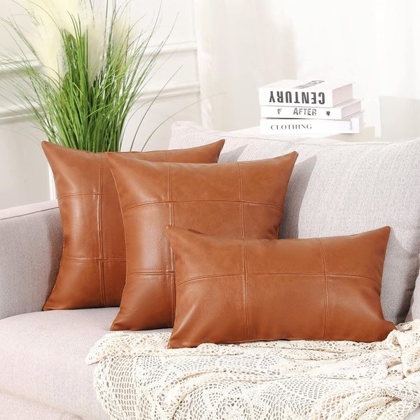Leather Pillows - Etsy