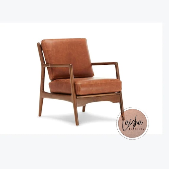 Custom Genuine Leather Replacement Cushions. Ideal for Benches Mid century Chairs Etsy