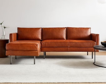 Custom Genuine Leather bench Cushions, Replacement Sofa Covers in Saddle Bag leather, made to order, needs to be individually quoted